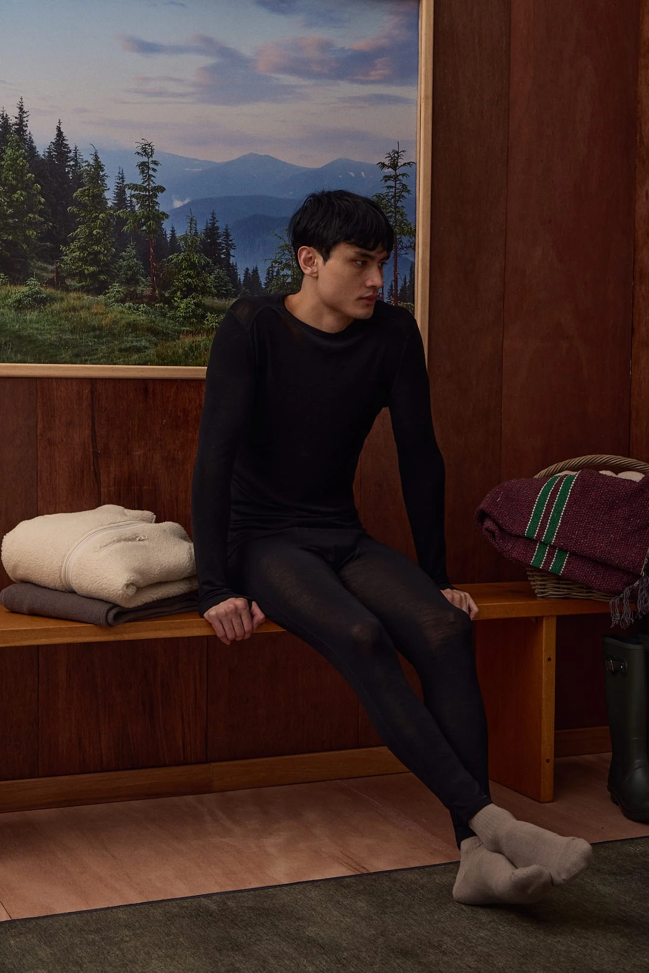 100% Superfine Merino Men's Thermal Leggings - Image 5