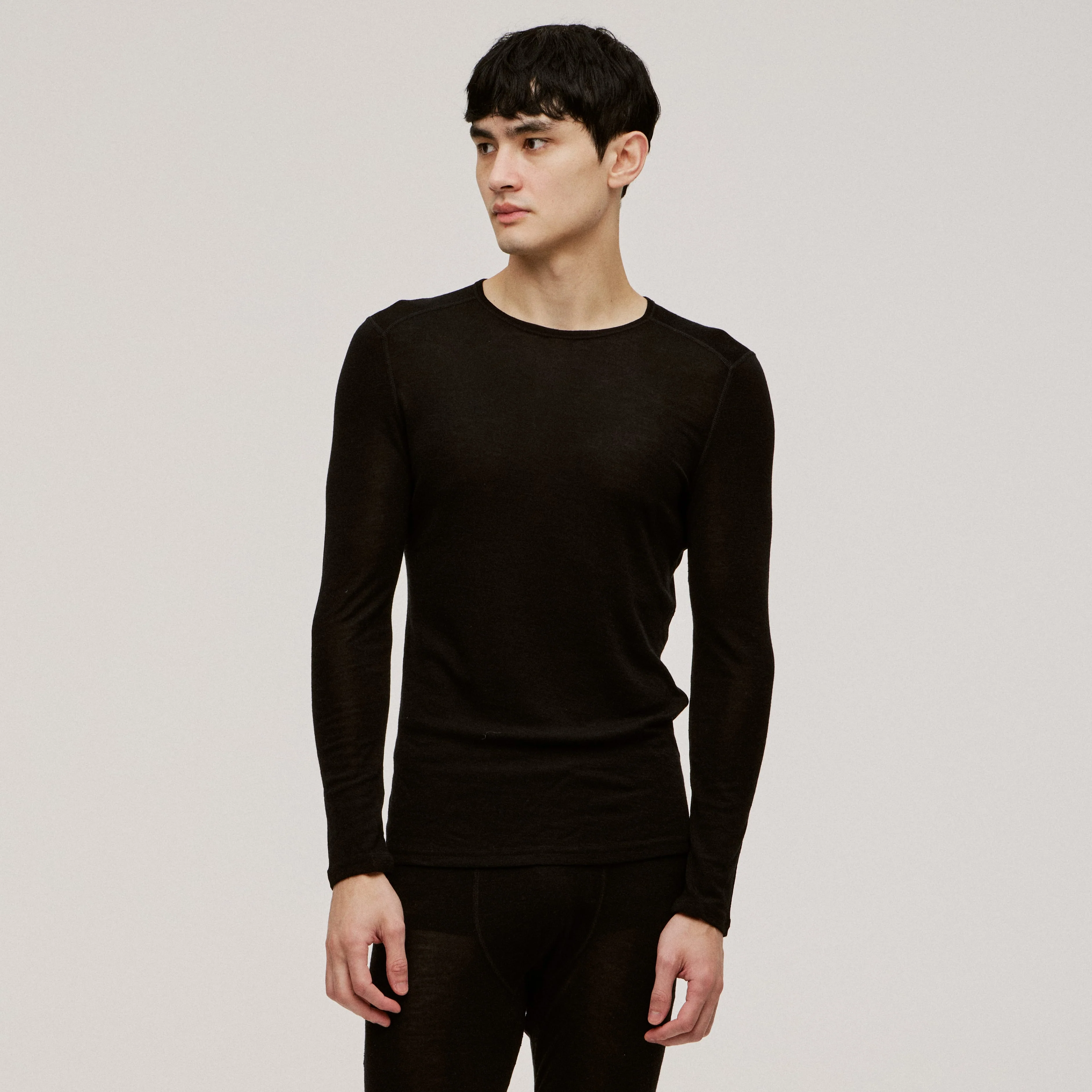 100% Superfine Merino Men's Thermal Long Sleeve - Image 4